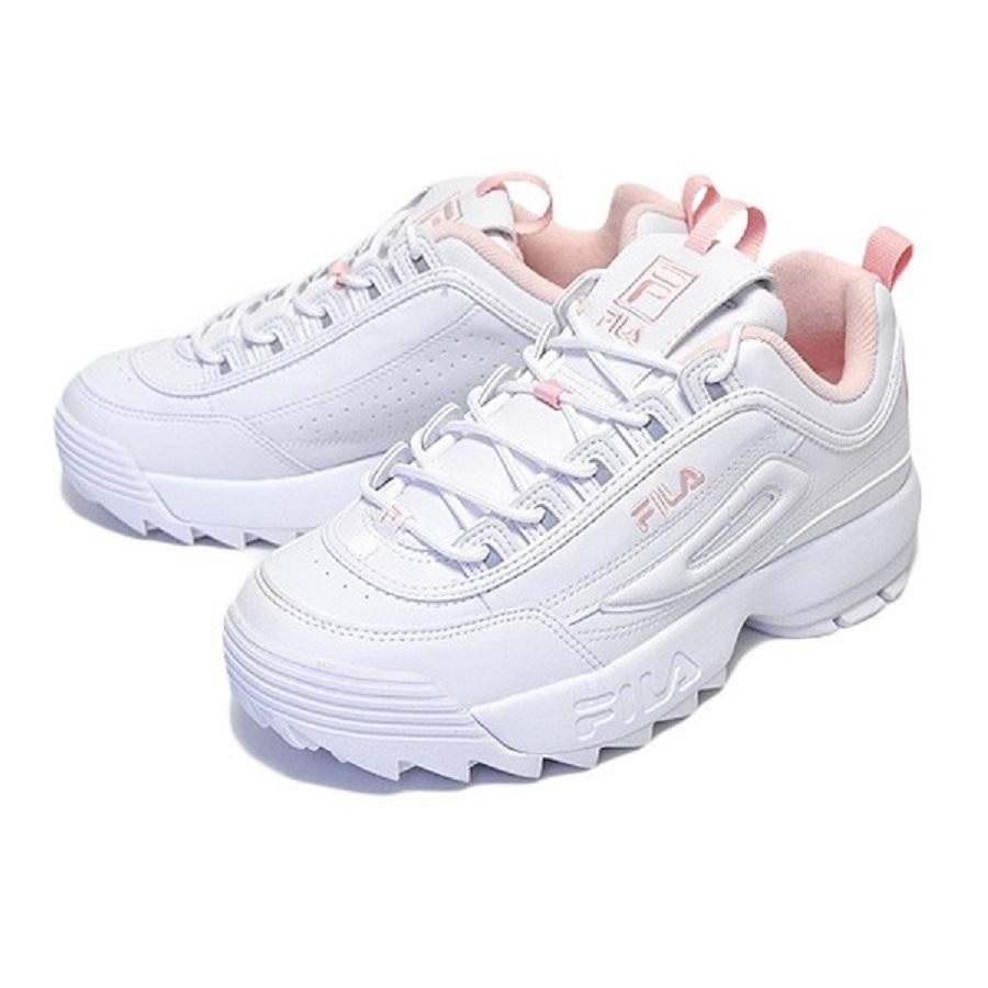 Giày Fila Disruptor OG white pink | giày Fila OG trắng hồng